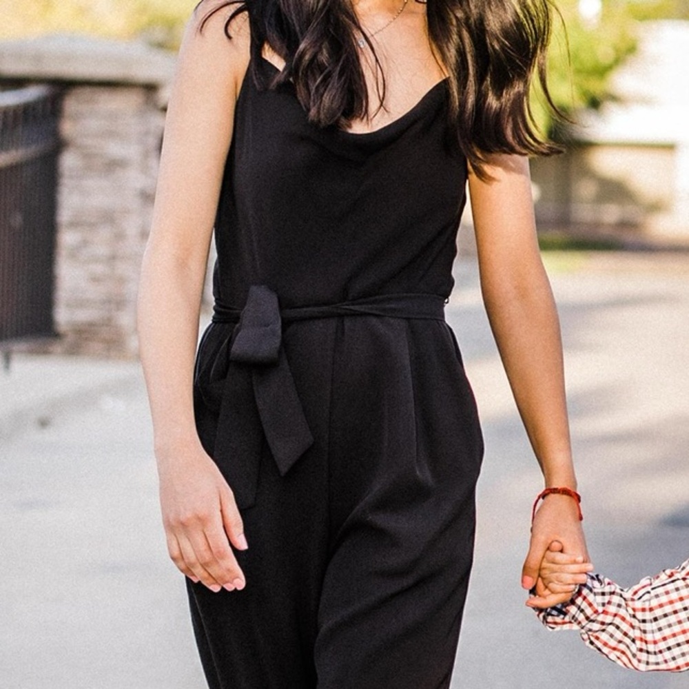 ANTONIO MELANI Elegant Black Jumpsuit